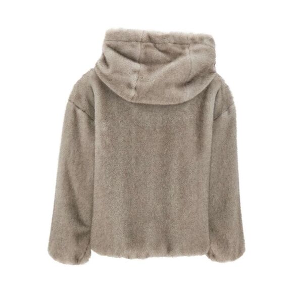 Herno Women Soft Faux-Fur Hooded Jacket - Picture 2 of 4